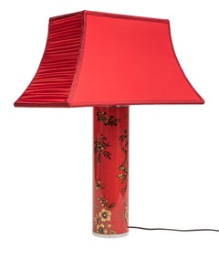 Original Vintage Red Lamp by Piero Fornasetti, 1960s
