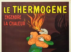 Original Vintage Reissue Poster Le Thermogene Heat Pads Coughs Rheumatism Health