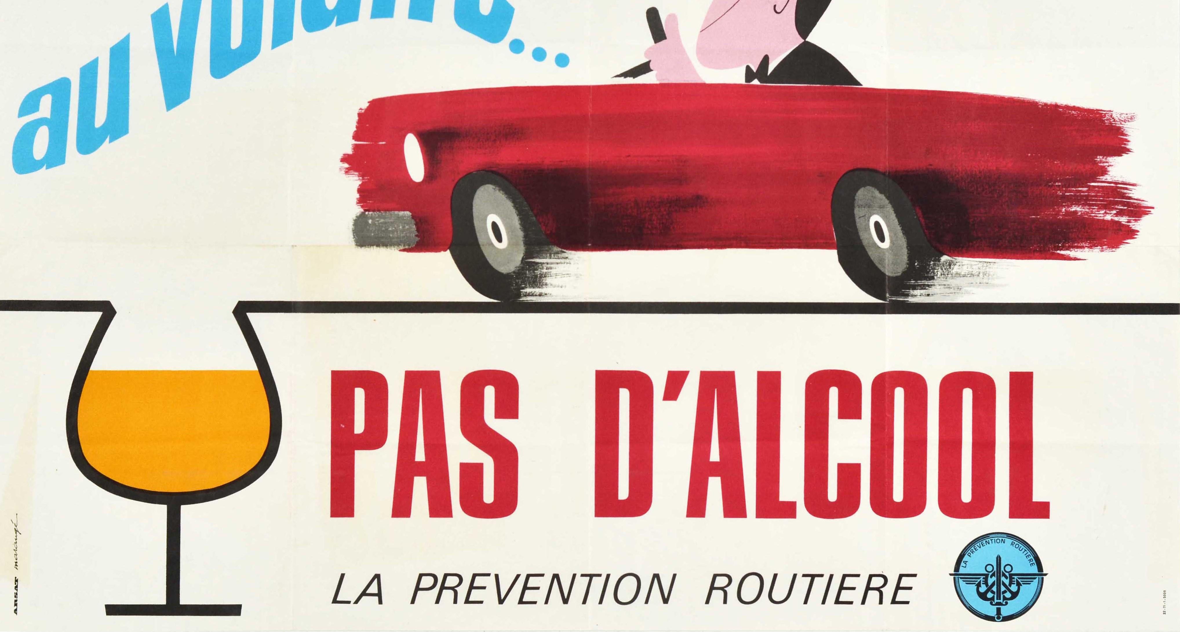 affiche prevention routière alcool