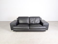 Original Vintage Roche Bobois Leder Sofa Couch Zweisitzer 2