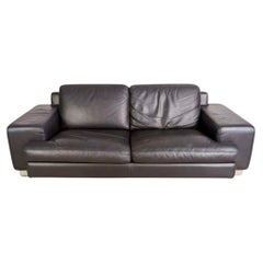 Original Vintage Roche Bobois Leder Sofa Couch Zweisitzer 2