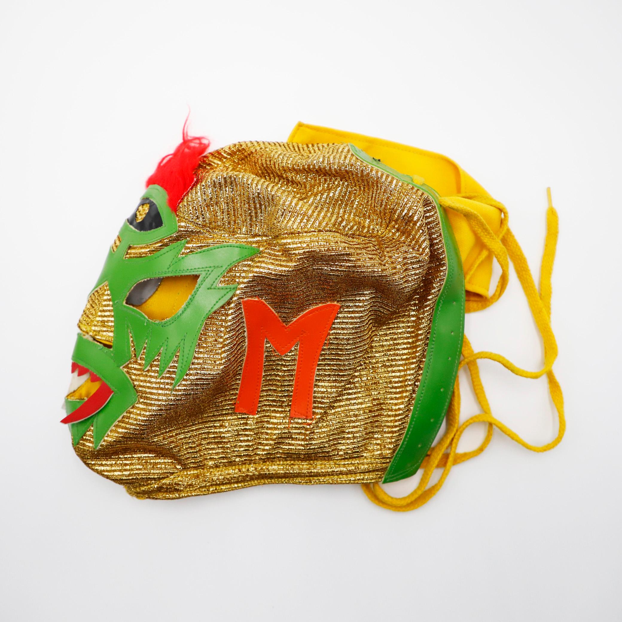 We offer this Original Vintage Set of 20 Mexican Wrestling Masks.
Found from an old factory that manufactured masks for wrestling shows for the Arena Mexico. Made from fantastic old fabrics and with a very folk art workmanship.