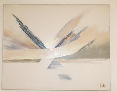 Vintage Signed Lee Reynolds Studio Textured Abstract Painting