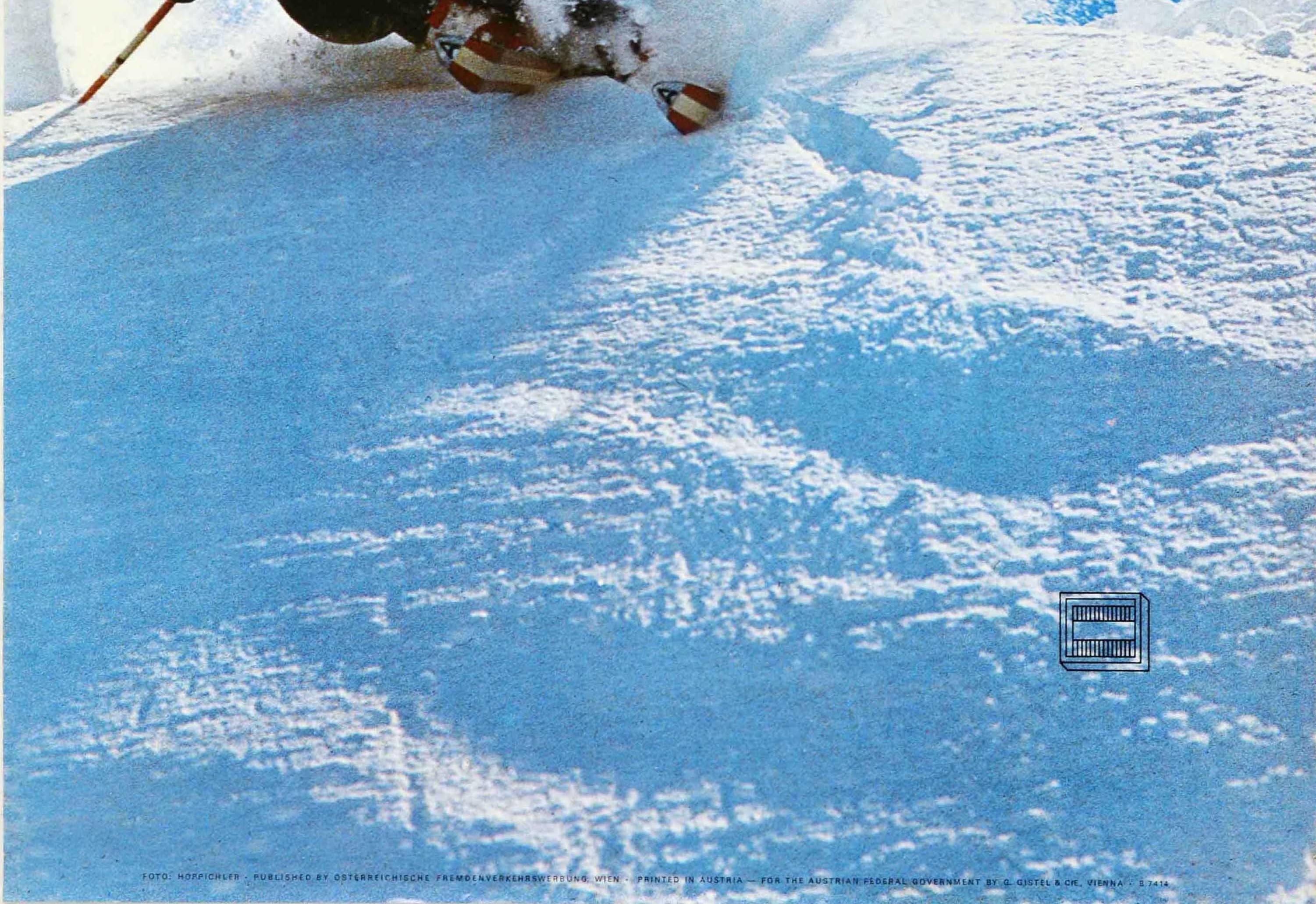 Original-Vintage-Ski-Poster, Osterreich, Autriche, Österreich, Wintersport, Reisen (Österreichisch) im Angebot