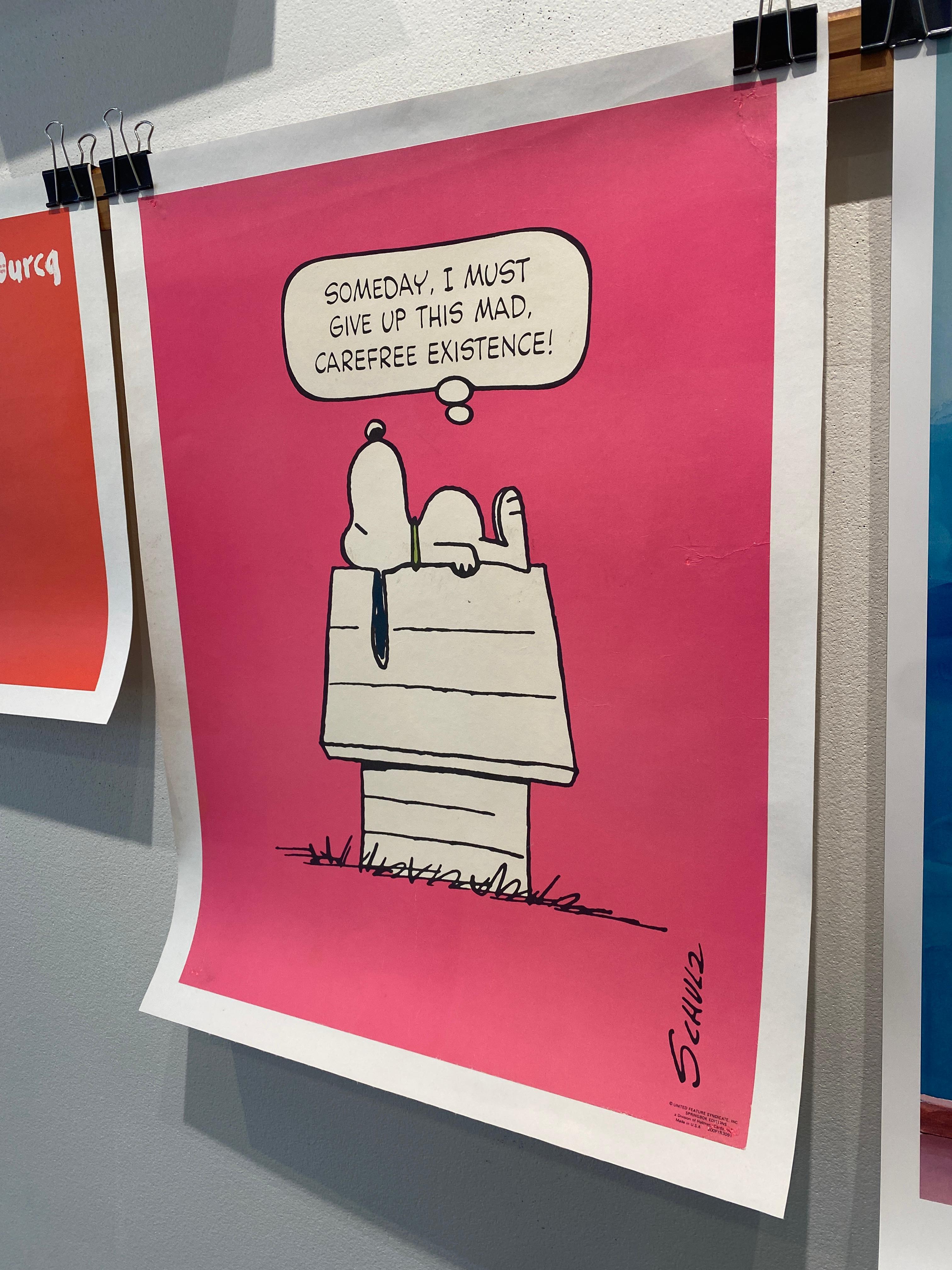 Original Vintage SNOOPY Poster, ca. 1958 im Zustand „Gut“ im Angebot in Melbourne, Victoria
