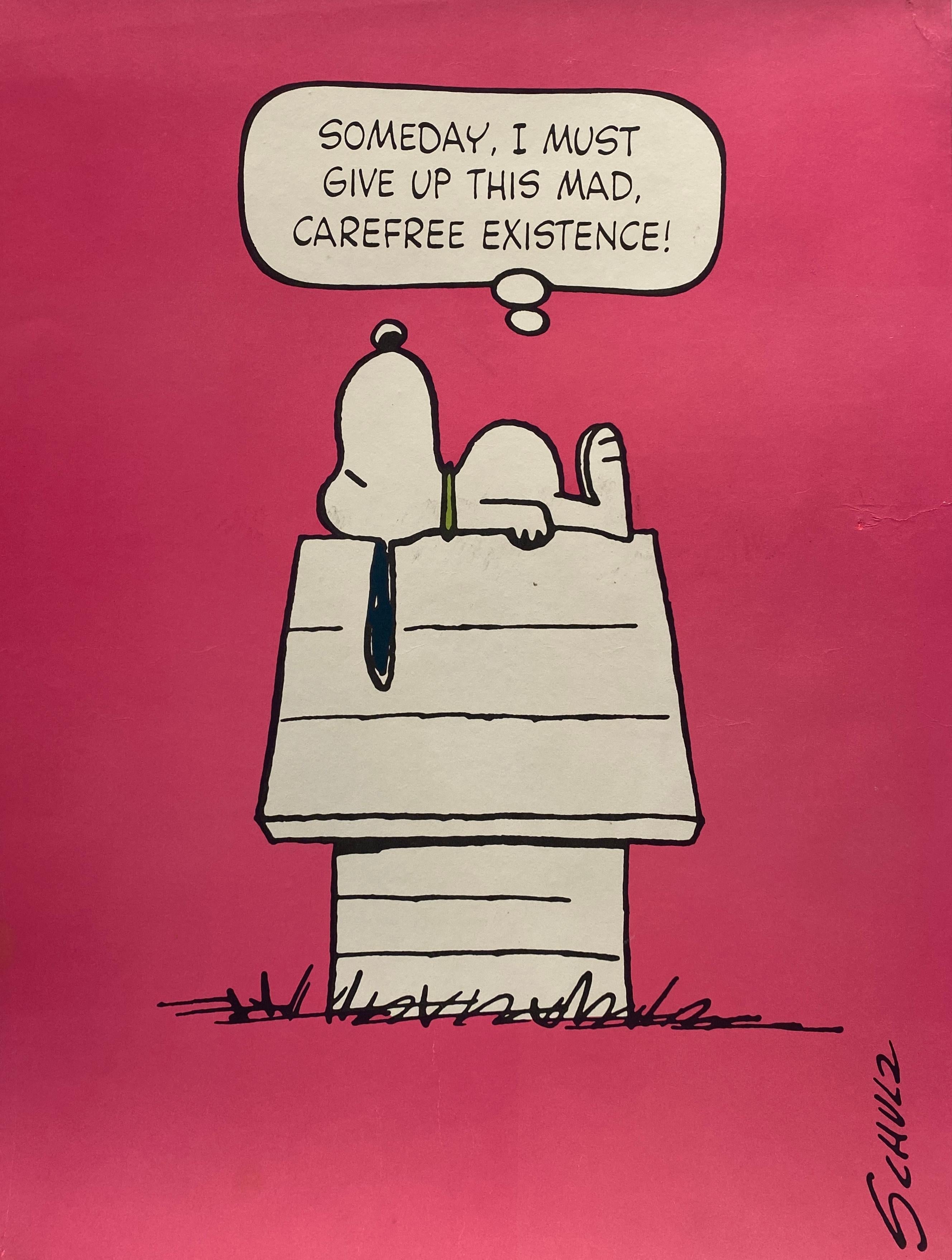 Original Vintage SNOOPY Poster, ca. 1958 im Angebot 1