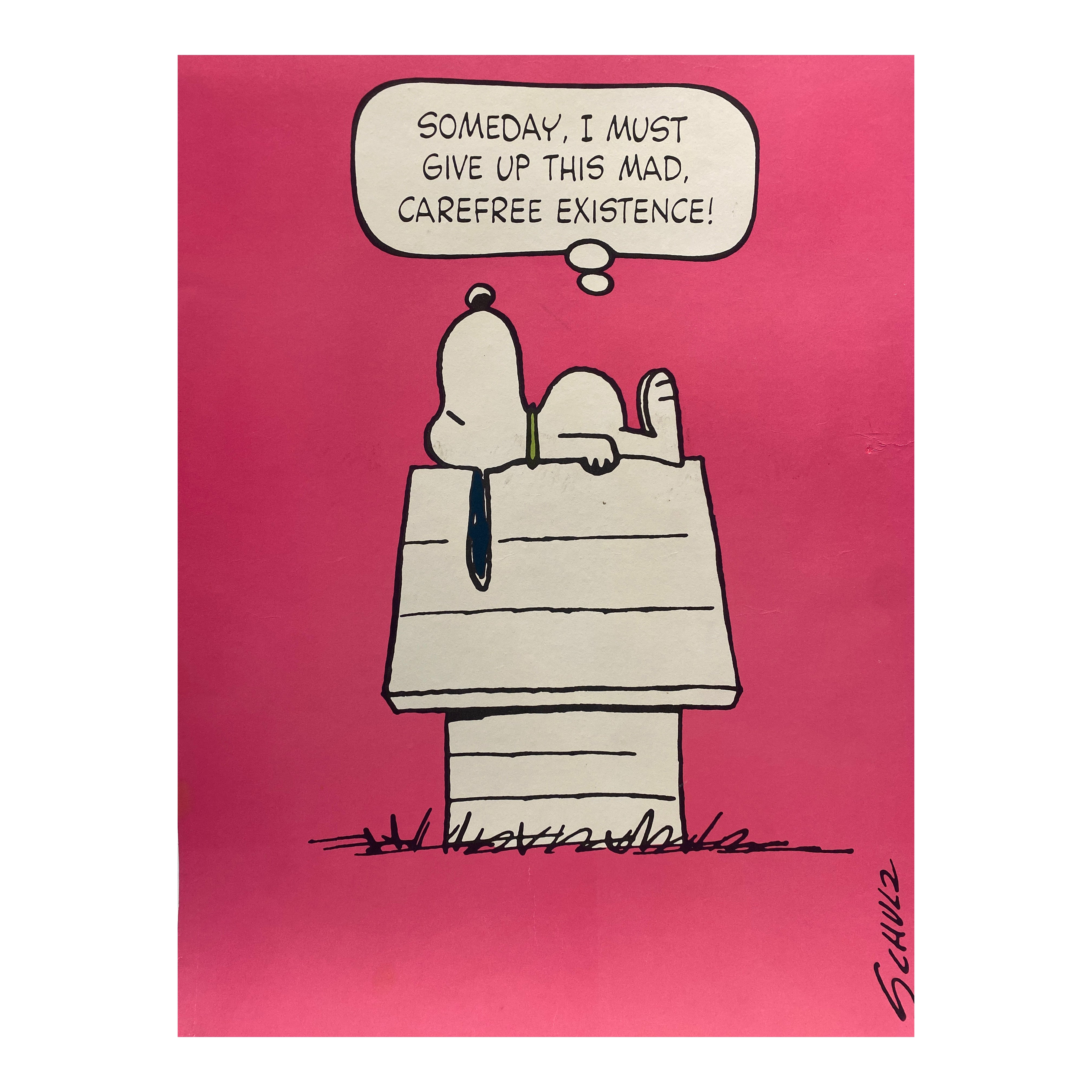 Original Vintage SNOOPY Poster, ca. 1958