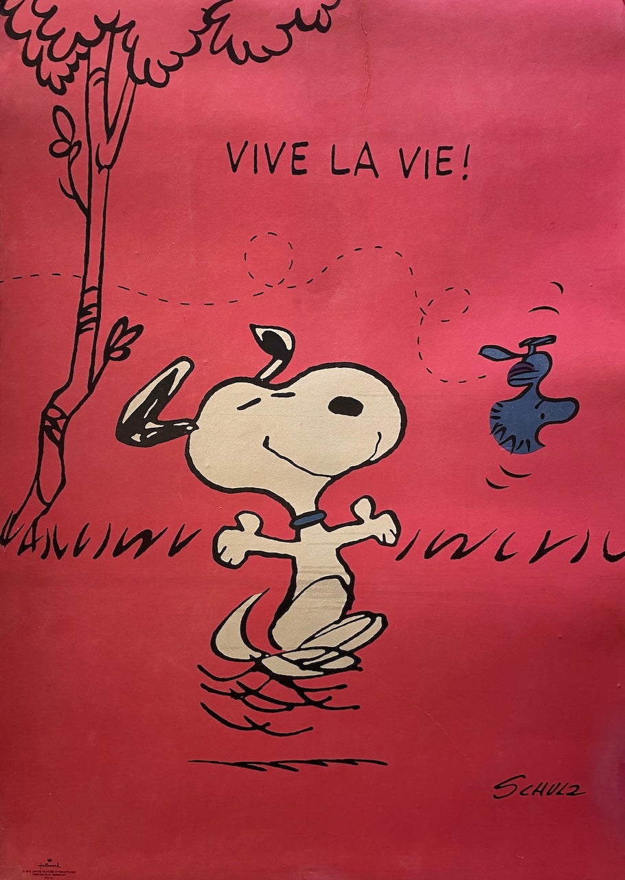 Vintage Snoopy Poster - 2 For Sale on 1stDibs | vintage snoopy