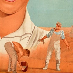 Original Vintage Soviet Film Poster Tractor Drivers USSR Traktoristy Musical Art