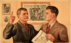 Poster sovietico originale d'epoca Tesoro dell'onore della famiglia Propaganda URSS