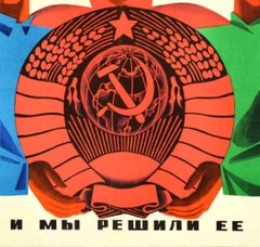 Original Vintage Soviet Propaganda Poster Ethnic Strife Oppression USSR Racism