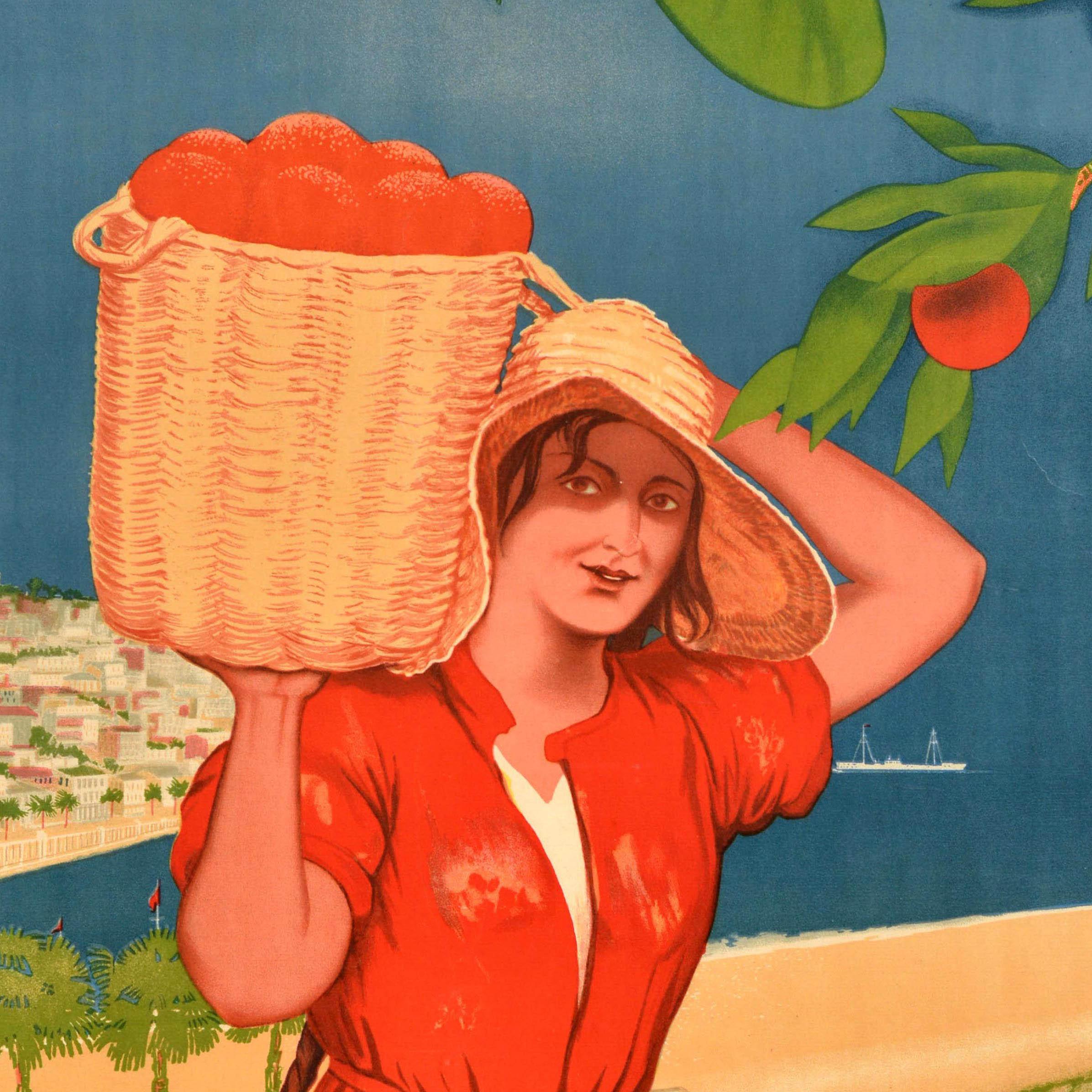 Metà XX secolo Poster di viaggio originale dell'Unione Sovietica d'epoca Batumi Georgia Intourist USSR in vendita