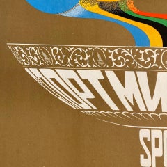 Original Vintage Sport Moscow Summer Olympic Games Poster Russia 1980