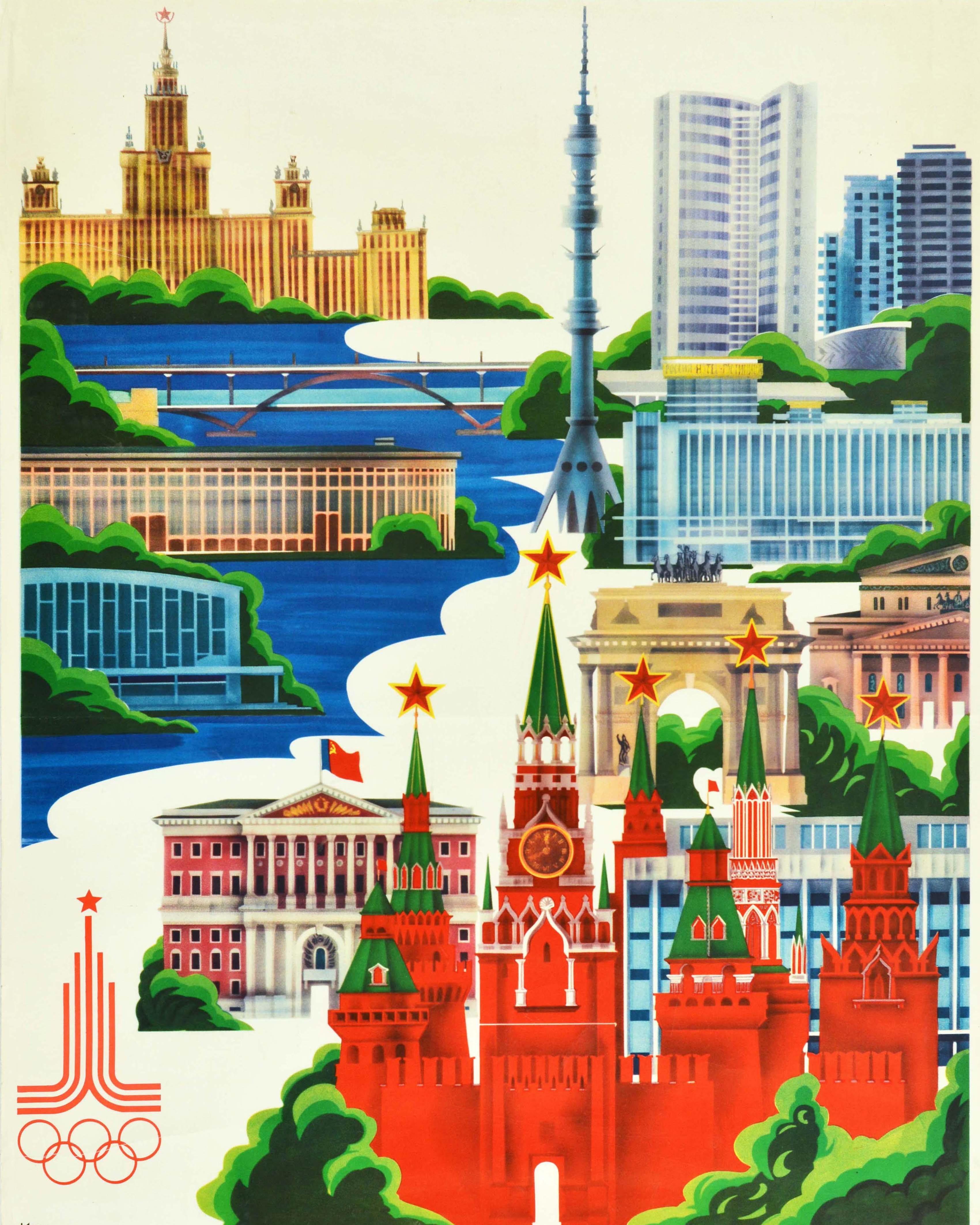 poster for moscow olympics 1980