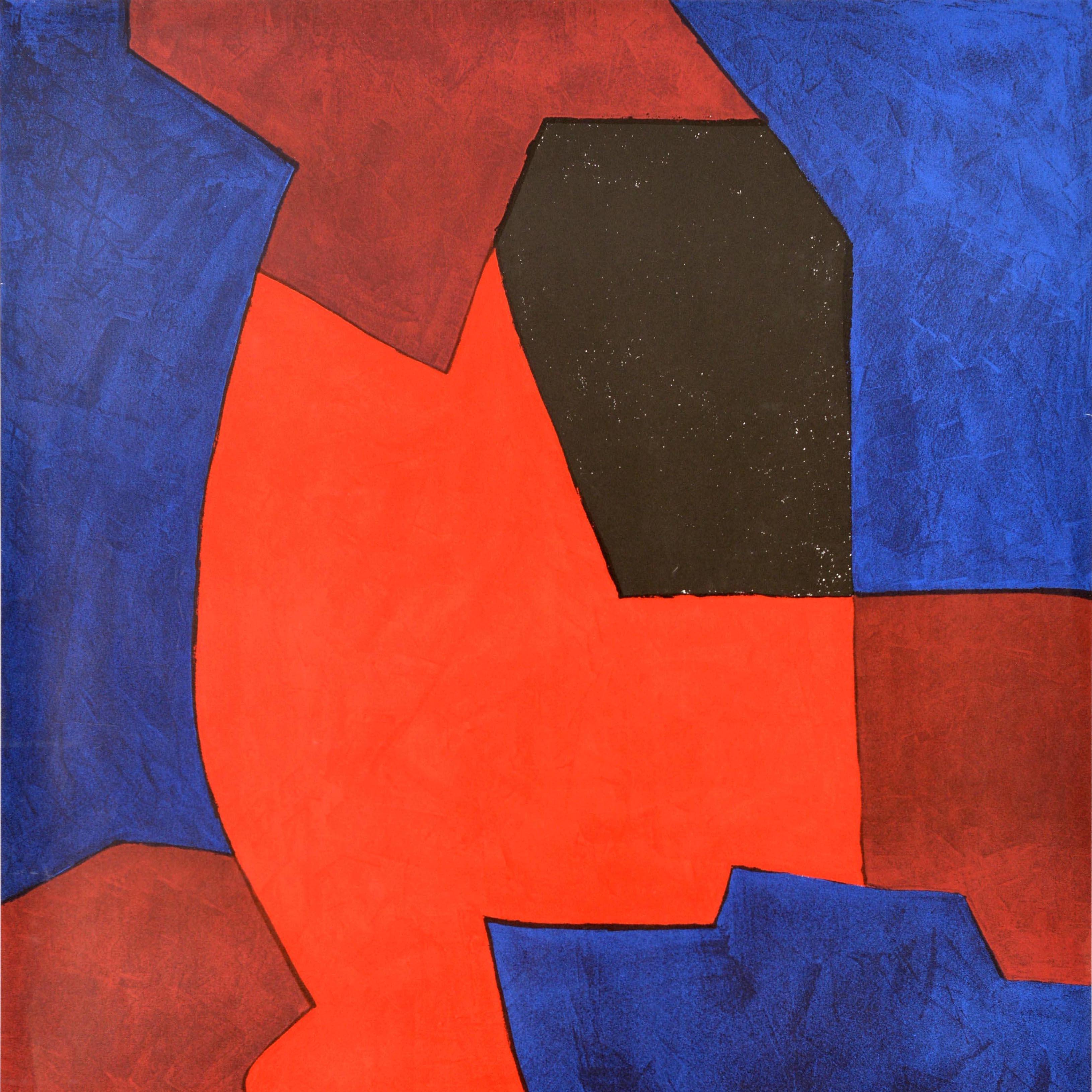 German Original Vintage Sport Poster Munich Olympics 1972 Serge Poliakoff Abstract