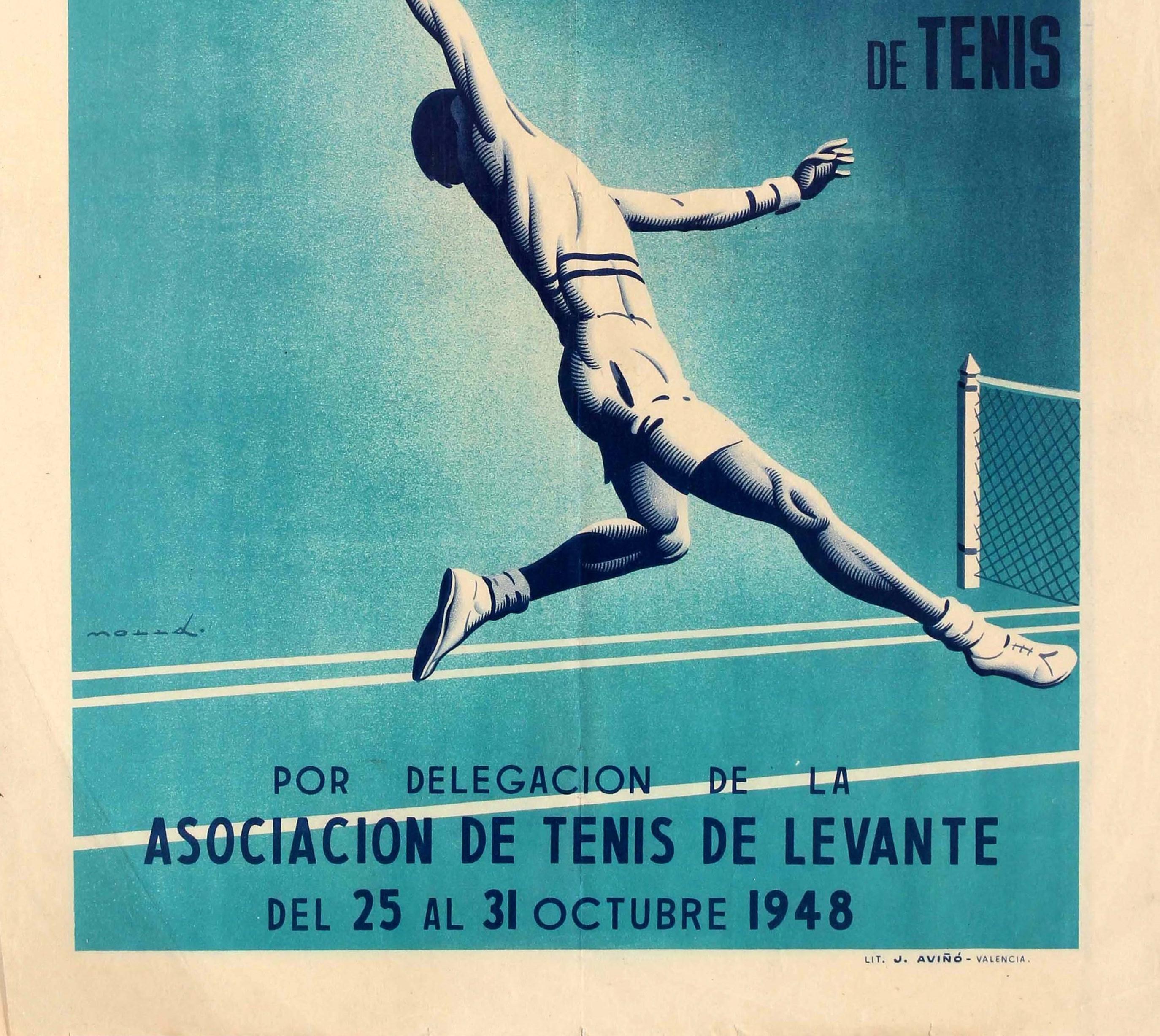1970s tennis poster