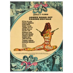 Original Vintage Spy Movie Poster James Bond Casino Royale 007 Charles Feldman