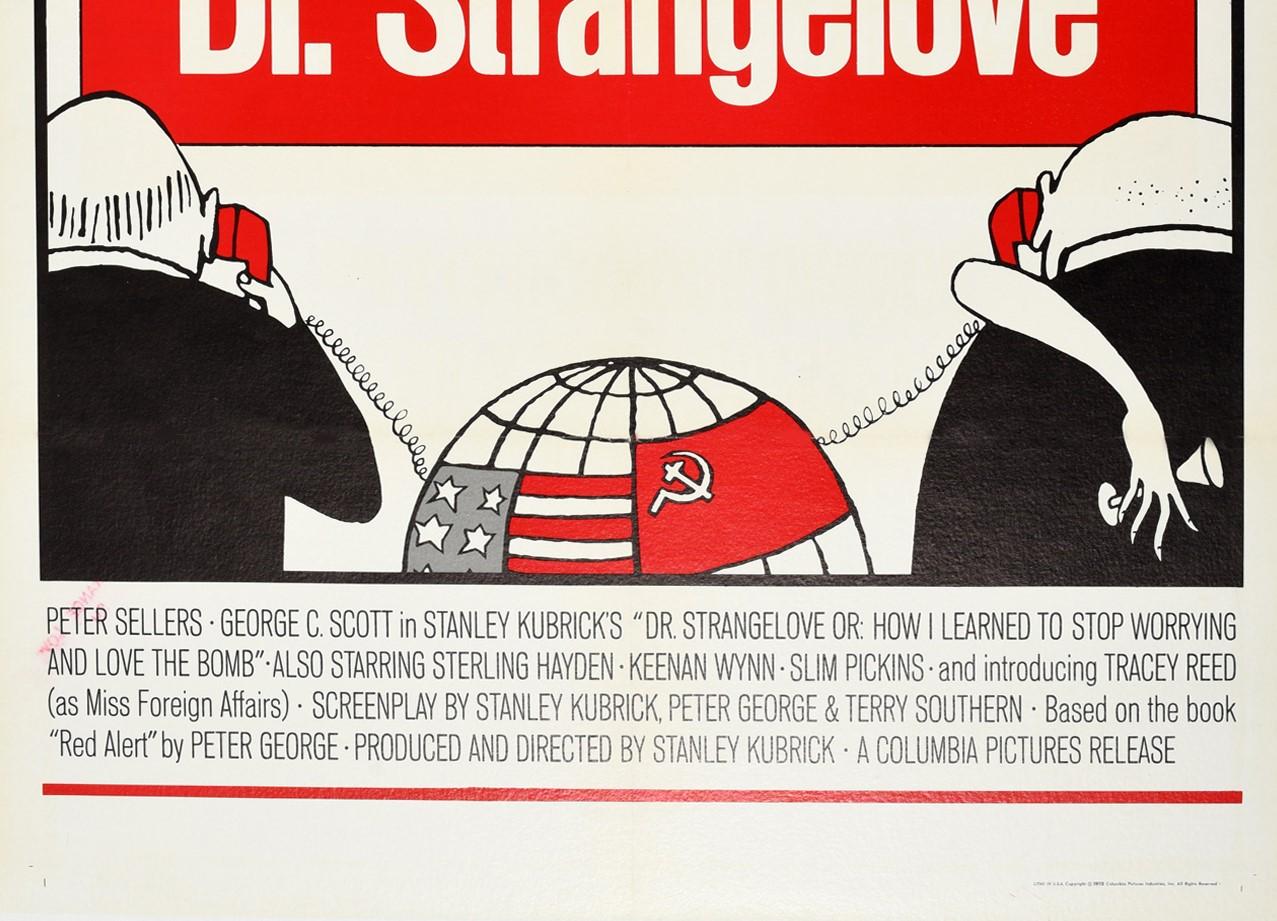 Original Stanley Kubrick Filmplakat Dr. Strangelove Amerika Sowjetunion im Zustand „Gut“ im Angebot in London, GB