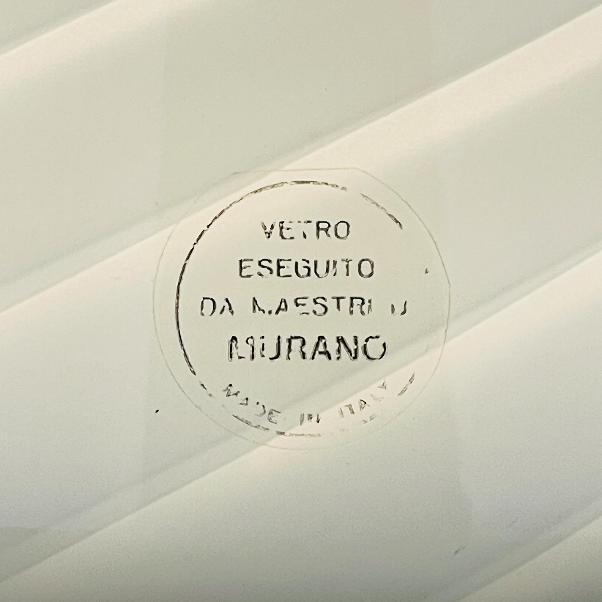 Lampada da tavolo vintage originale in vetro di Murano a volute, Italia anni '70 in vendita 3