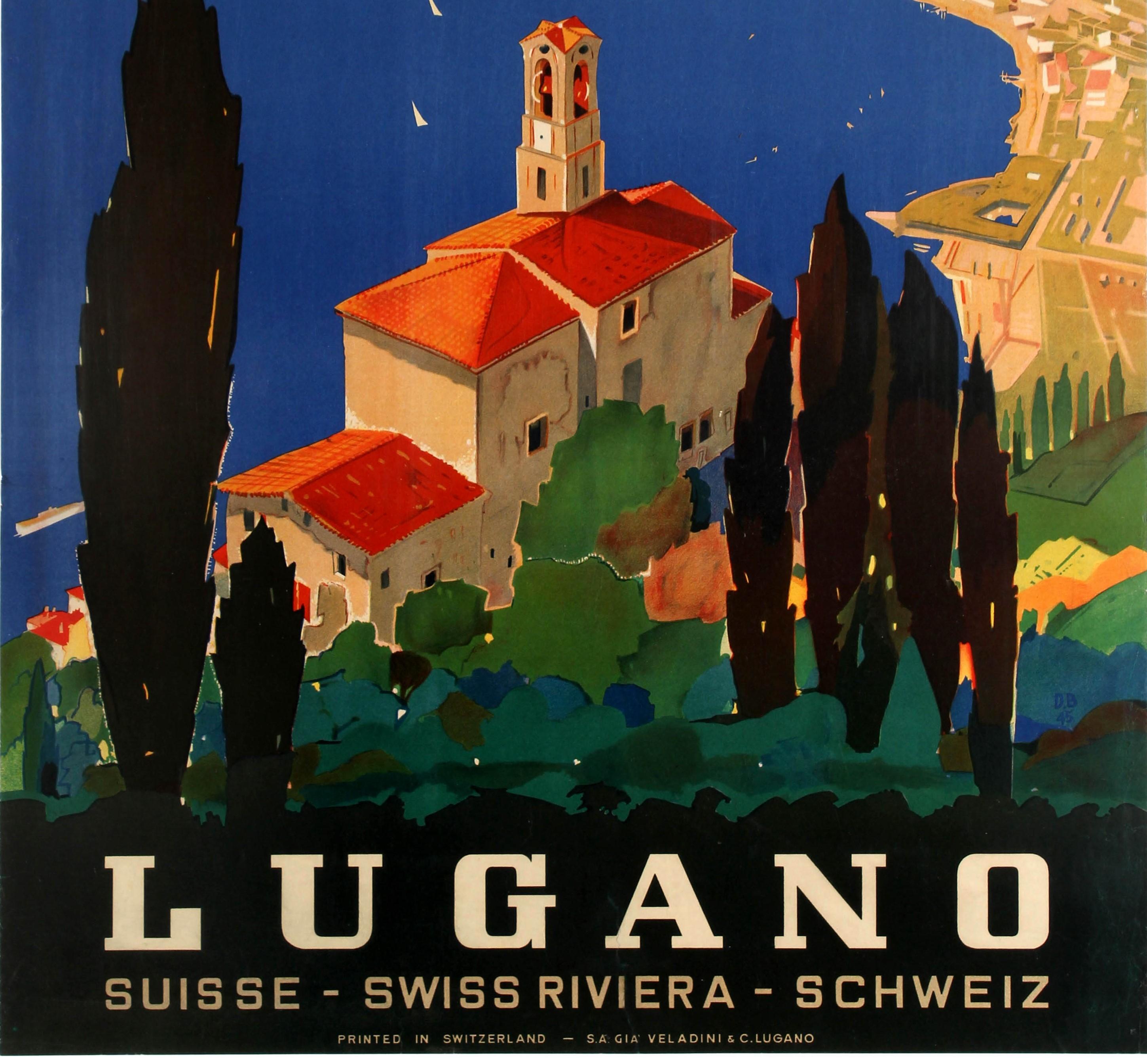 lugano vintage poster