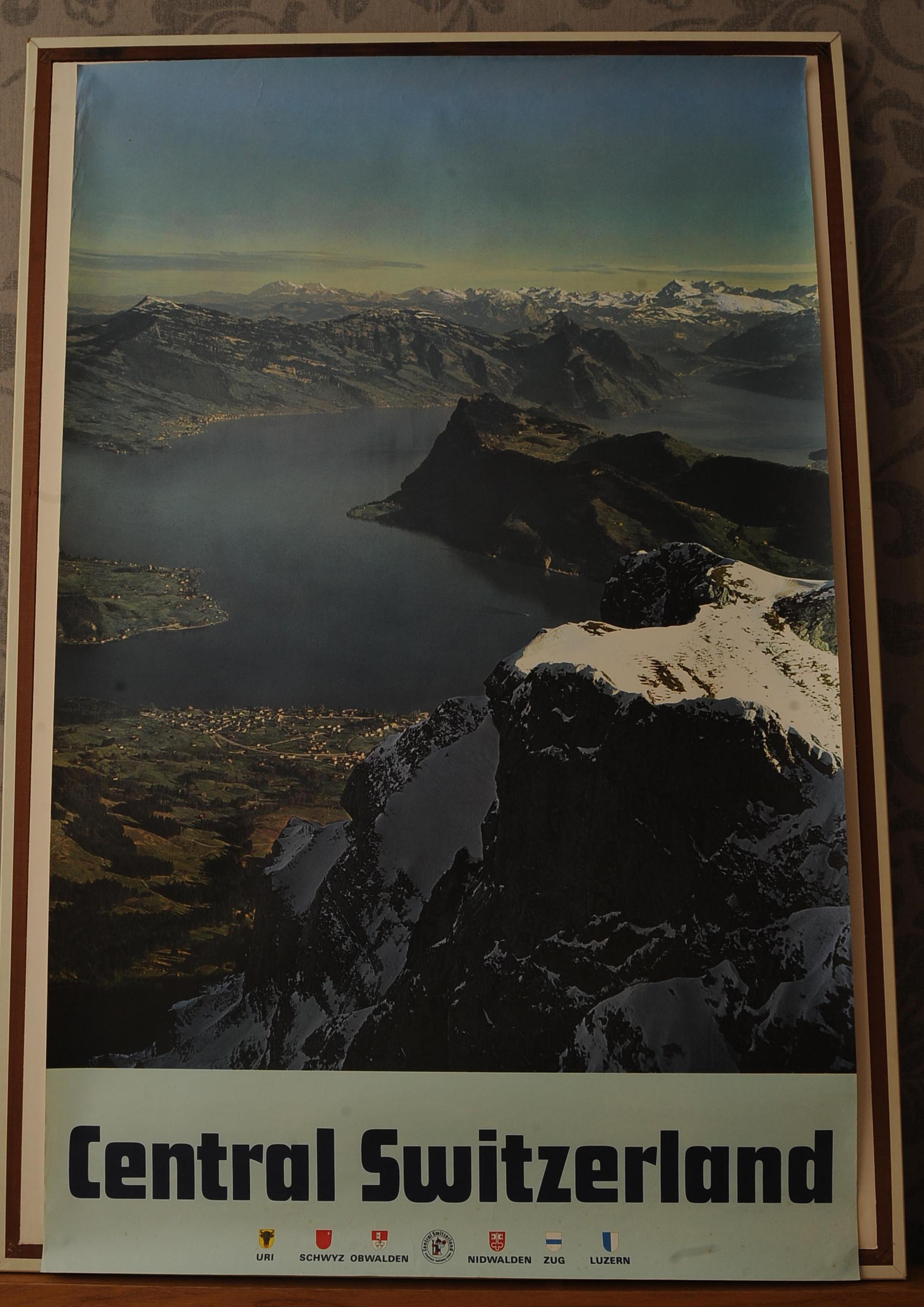 Original Vintage By Schweizer Reiseplakat für die Zentralschweiz im Angebot 1