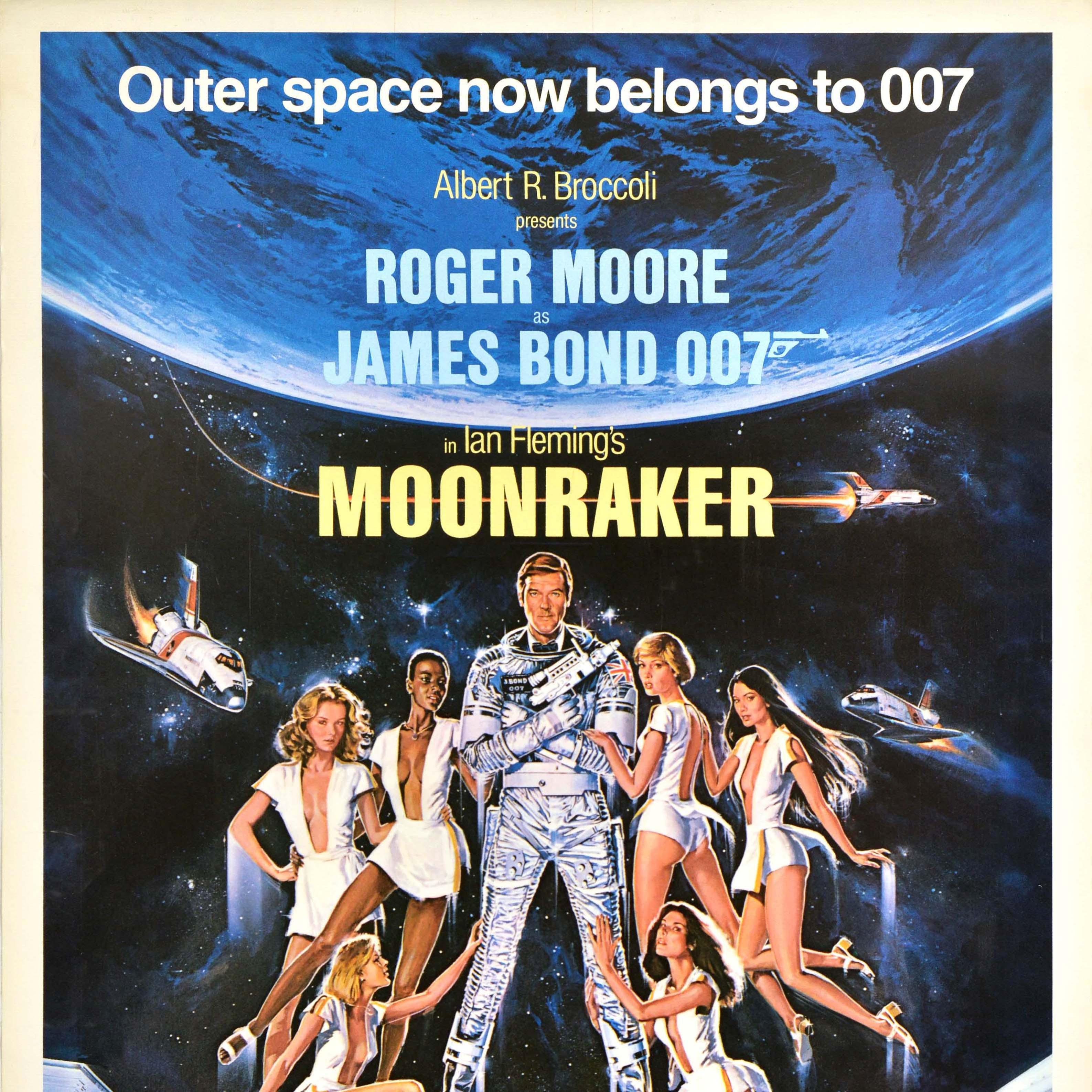 Américain Affiche de cinéma originale James Bond Moonraker 007 Daniel Goozee en vente