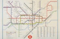 Original Vintage The London Underground Poster London Transport Tube Map Railway