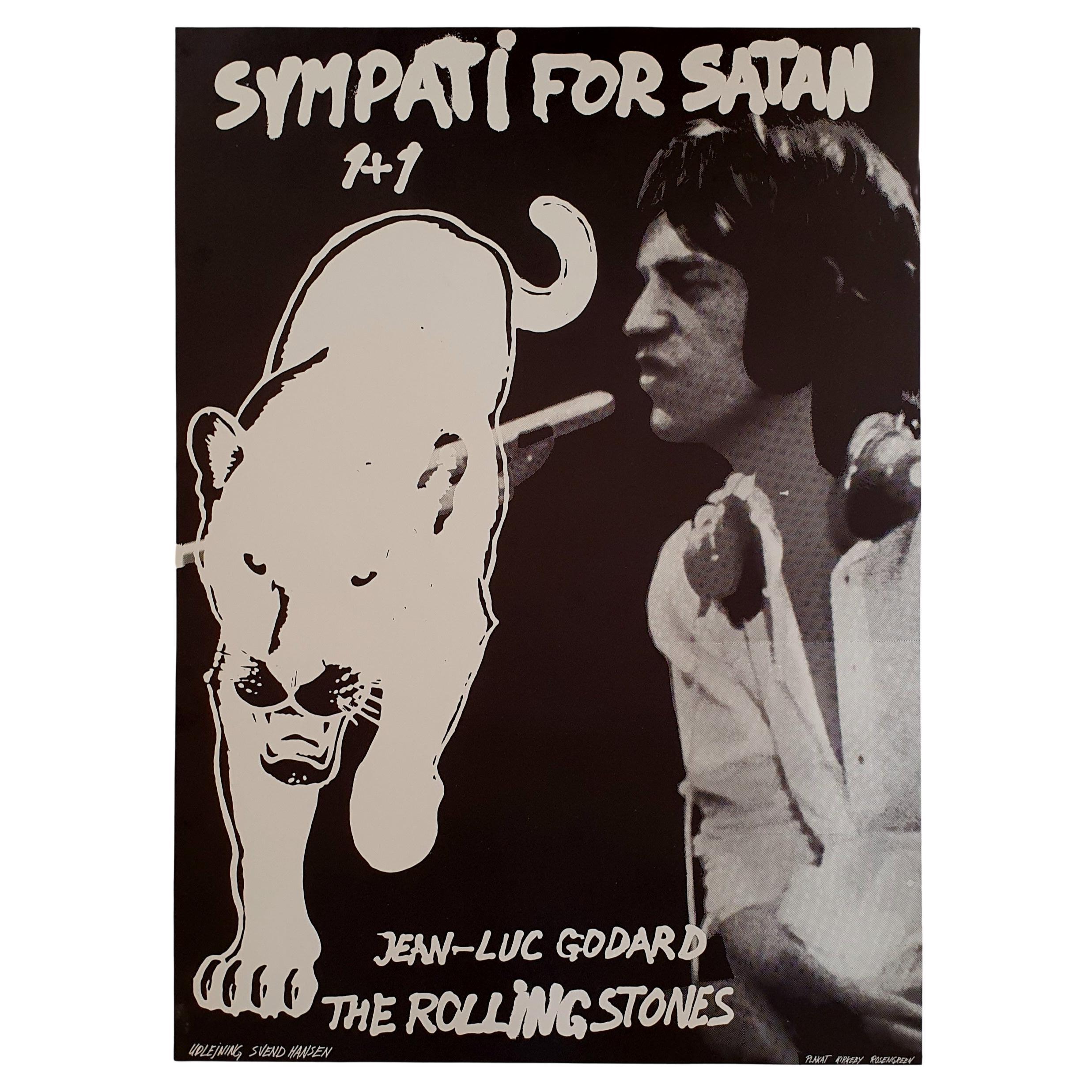 Original vintage The Rolling Stones poster "Sympathy for the Devil" For Sale