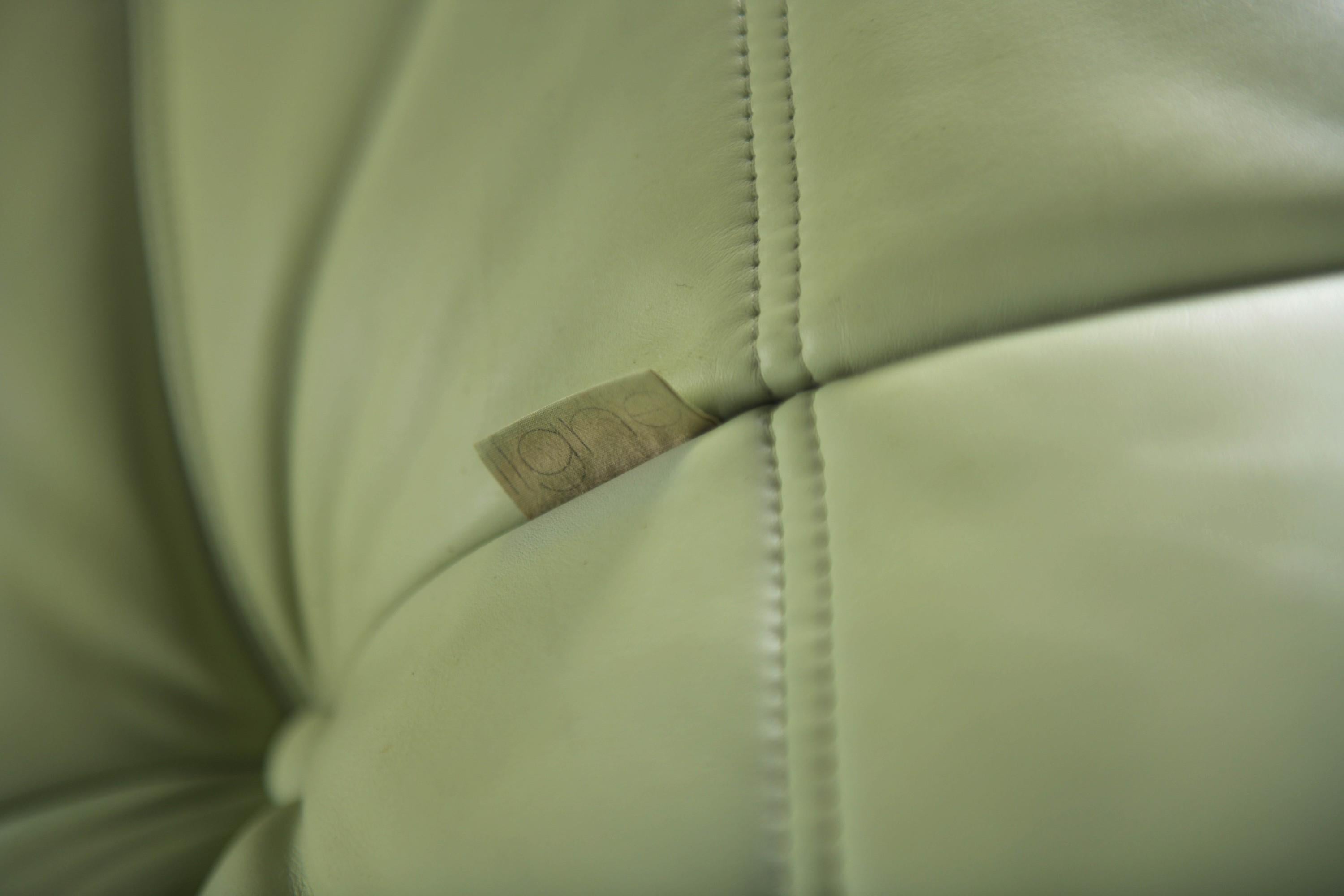 Original vintage Togo from 1978 in mint green by Michel Ducaroy for Ligne Roset. 8