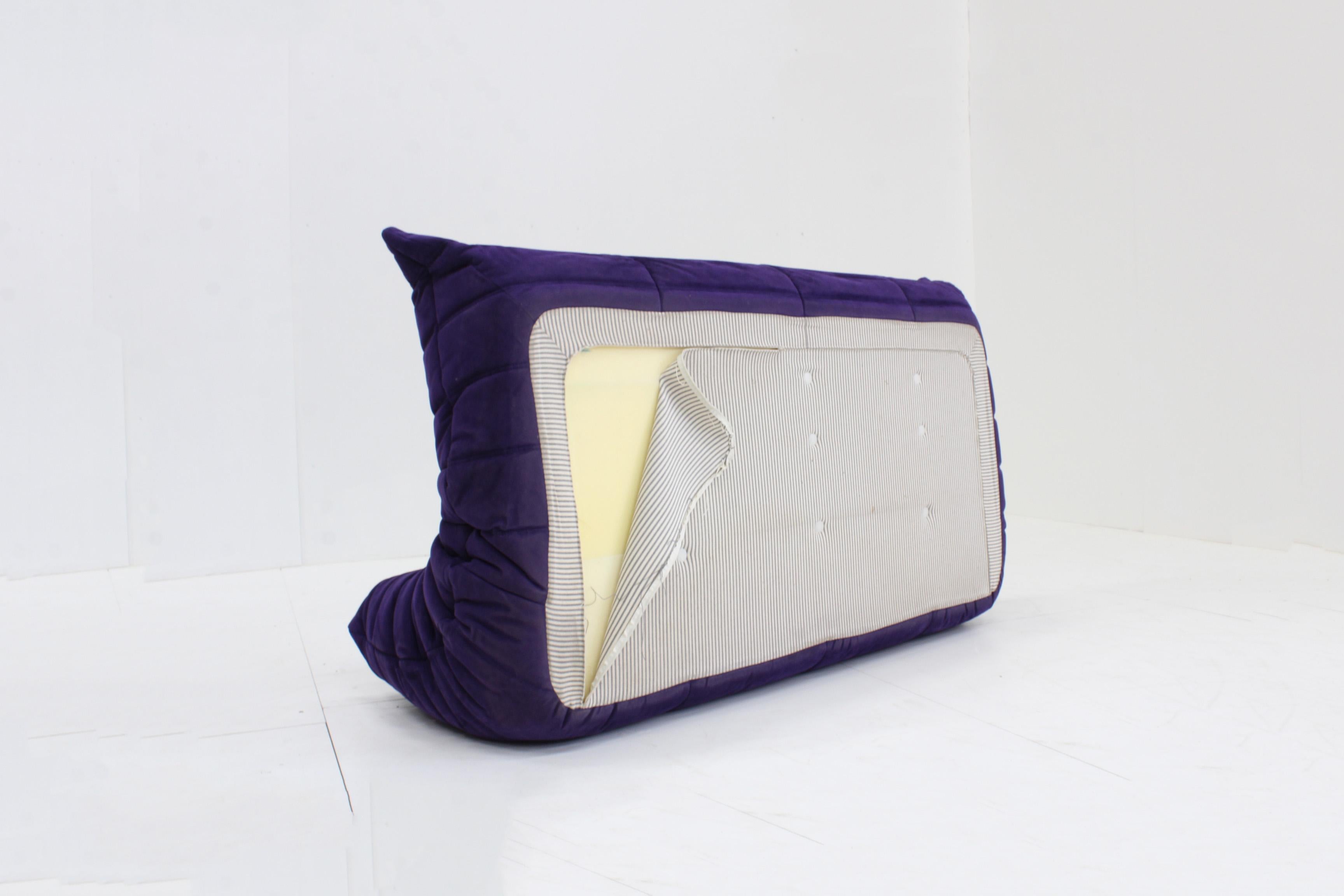 purple togo sofa