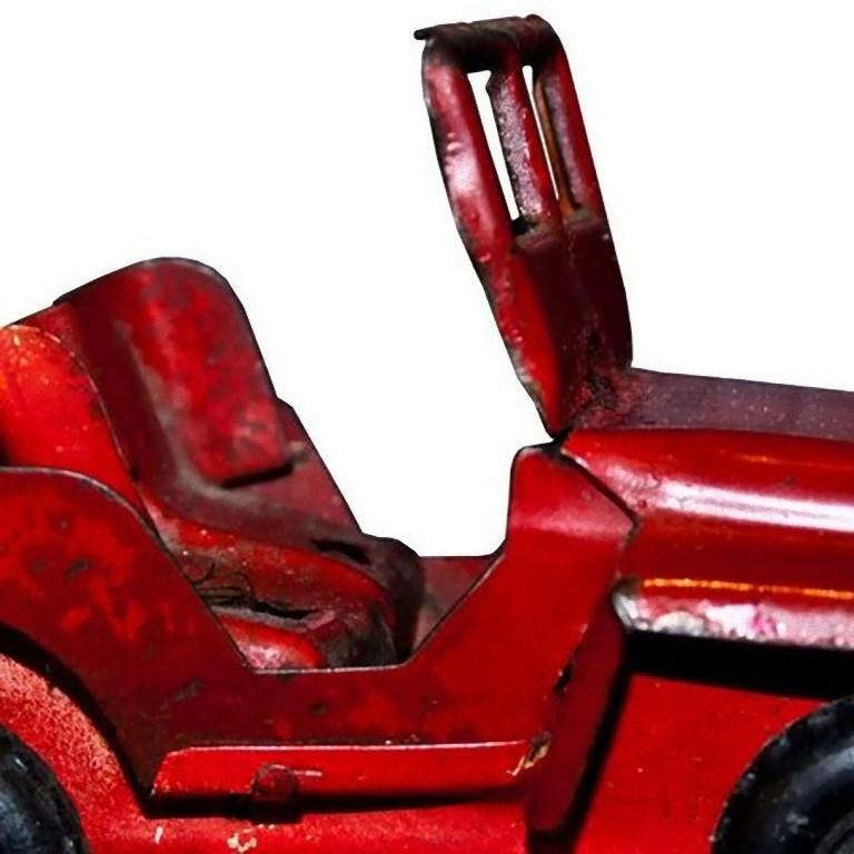 Original Vintage-Spielzeug, Wind Up Jeep Auto (Französisch) im Angebot