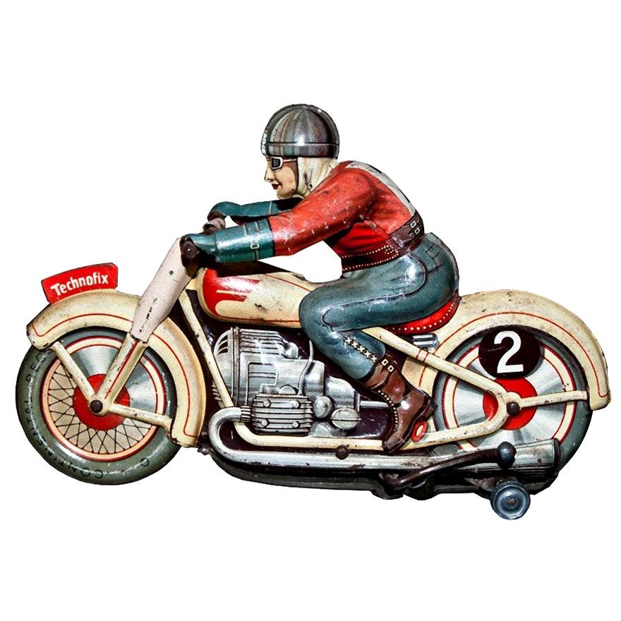 Motor-Cycle Vintage  Wind Up 