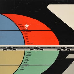 Original Vintage Train Travel Advertising Poster SZD Soviet Railway USSR CCCP