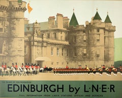 Original-Vintage-Reiseplakat „ Edinburgh“ von LNER Holyroodhouse Fred Taylor