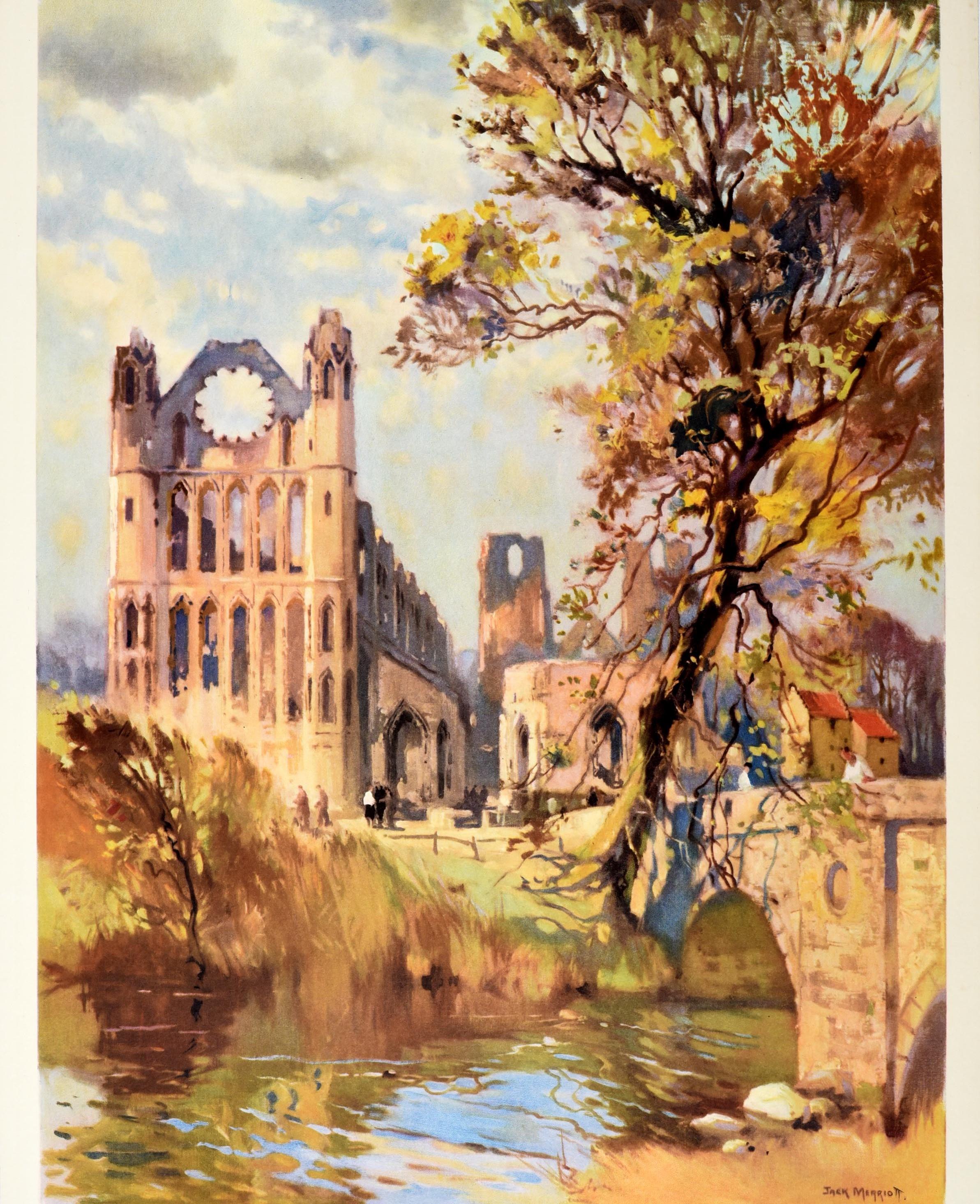 Original-Vintage-Reiseplakat „Elgin Cathedral“, Schottland, British Railways im Zustand „Gut“ im Angebot in London, GB