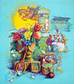 Original Vintage Train Travel Poster Harrogate British Railways Yorkshire UK