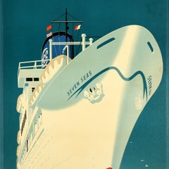 Original-Vintage-Reise-Werbeplakat, Europa, Kanada, Versandlinie Dirksen