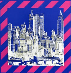 Original Vintage Travel Werbeplakat Lufthansa Airline USA New York