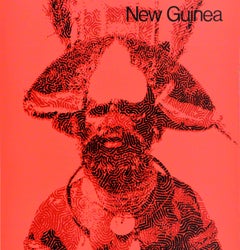 Original Vintage Travel Advertising Poster New Guinea Qantas Airways Australia