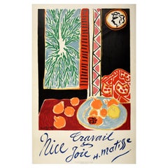 Original Vintage Travel Advertising Poster Nice Work Happiness Henri Matisse