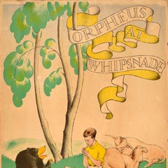 Original Vintage Travel Advertising Poster Orpheus At Whipsnade Zoo Herry Perry