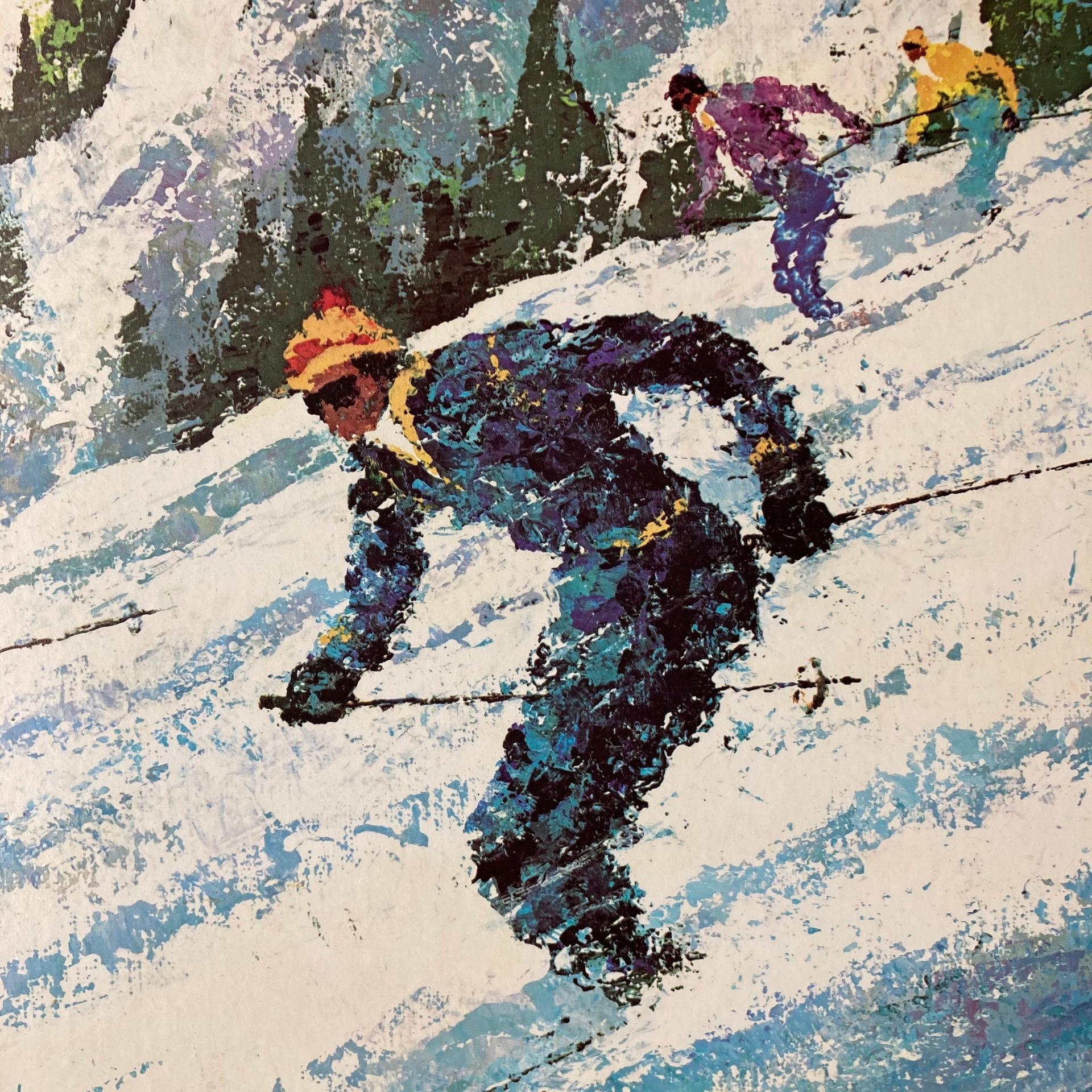 American Original Vintage Travel Delta Air Lines Ski Poster, Jack Laycox