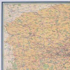 Original Vintage Travel Map Poster London Transport All Routes Road And Rail UK