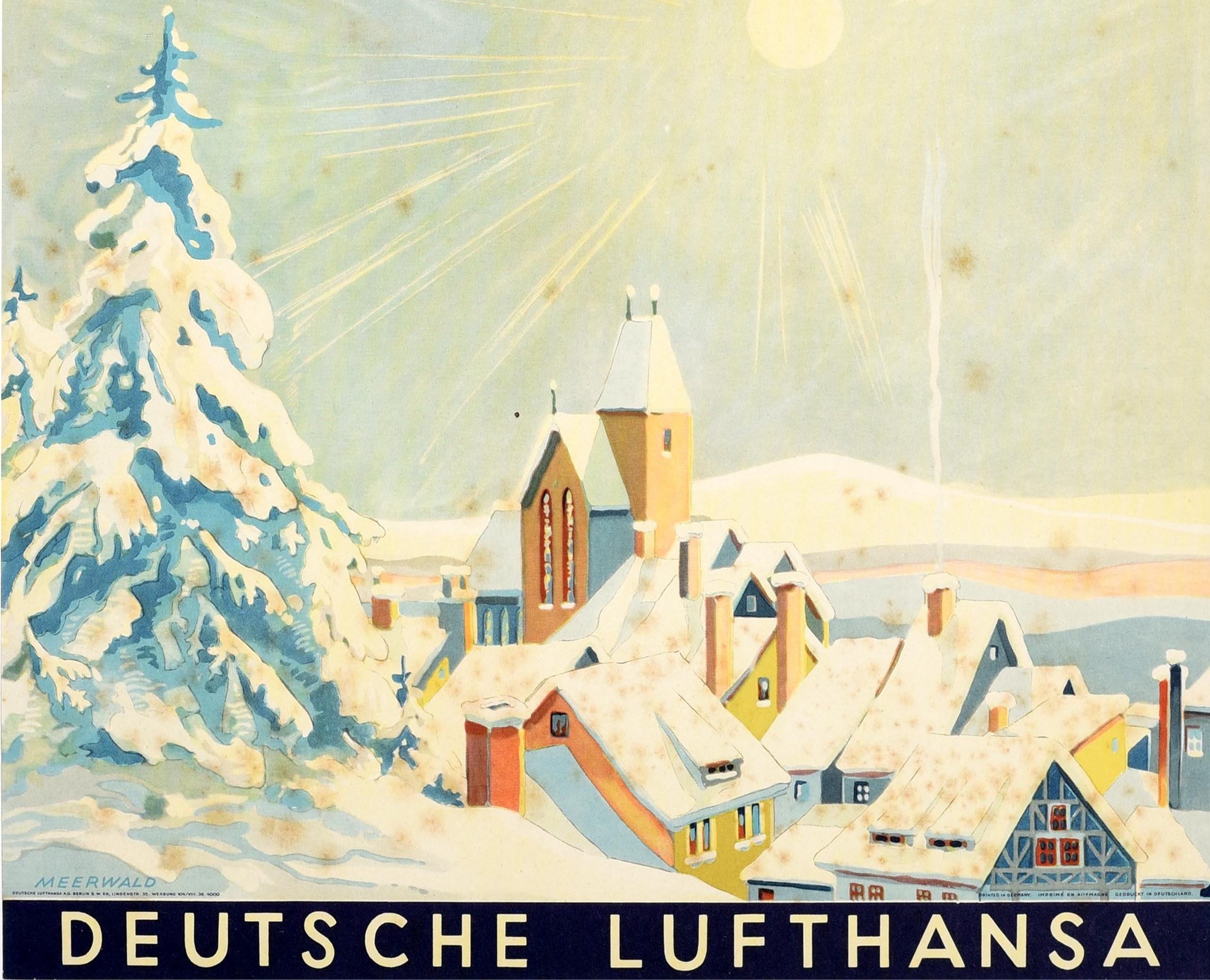 vintage lufthansa posters