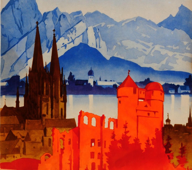 Original Vintage Travel Poster by Hohlwein Motoring in ...