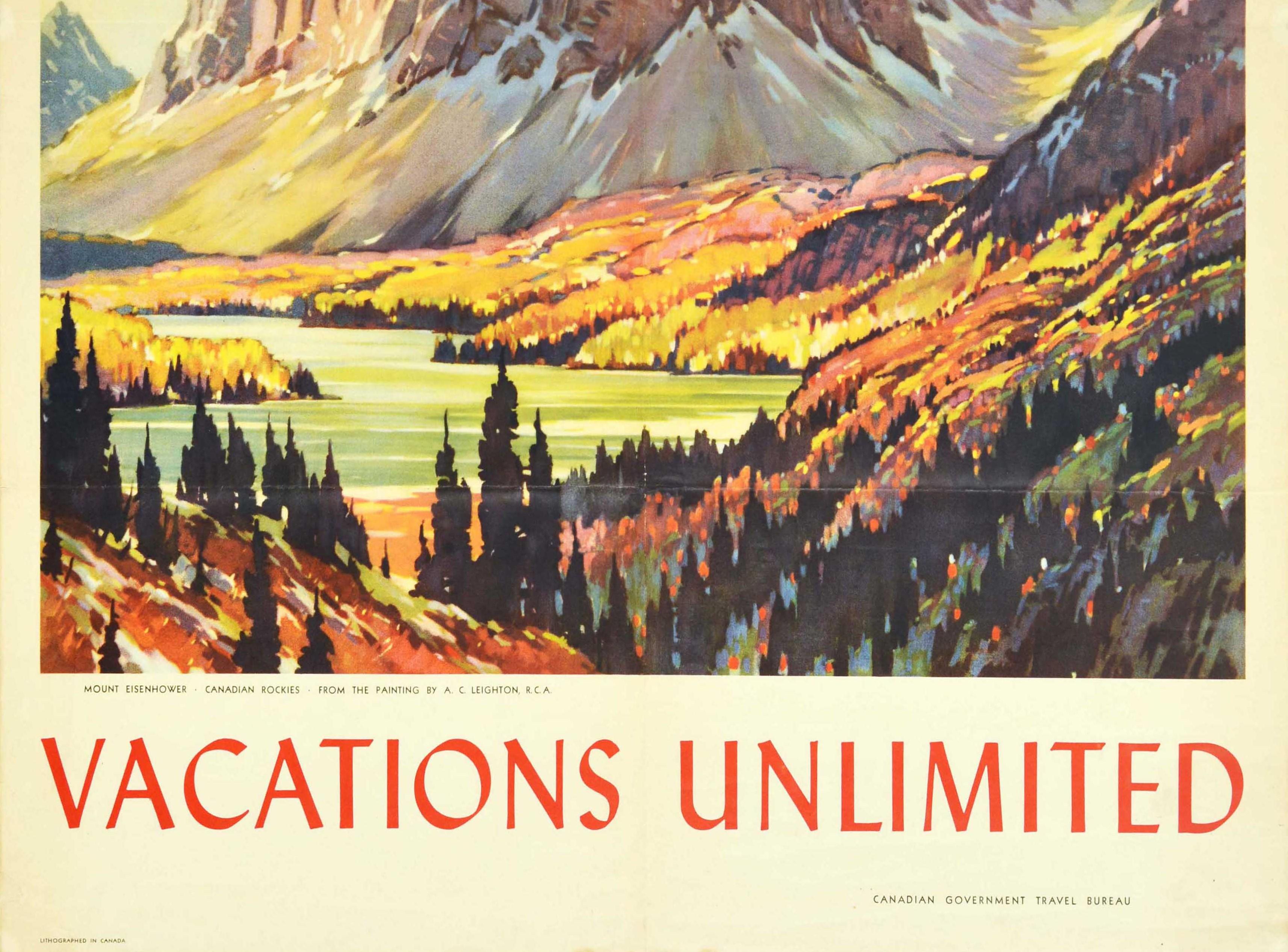 vintage mountain poster