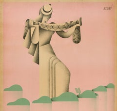 Original Vintage Travel Poster Canary Islands Iles Canaries Canarias Spain Art