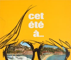 Original Vintage Travel Poster Cet Ete Monte Carlo Summer Resort Monaco Riviera