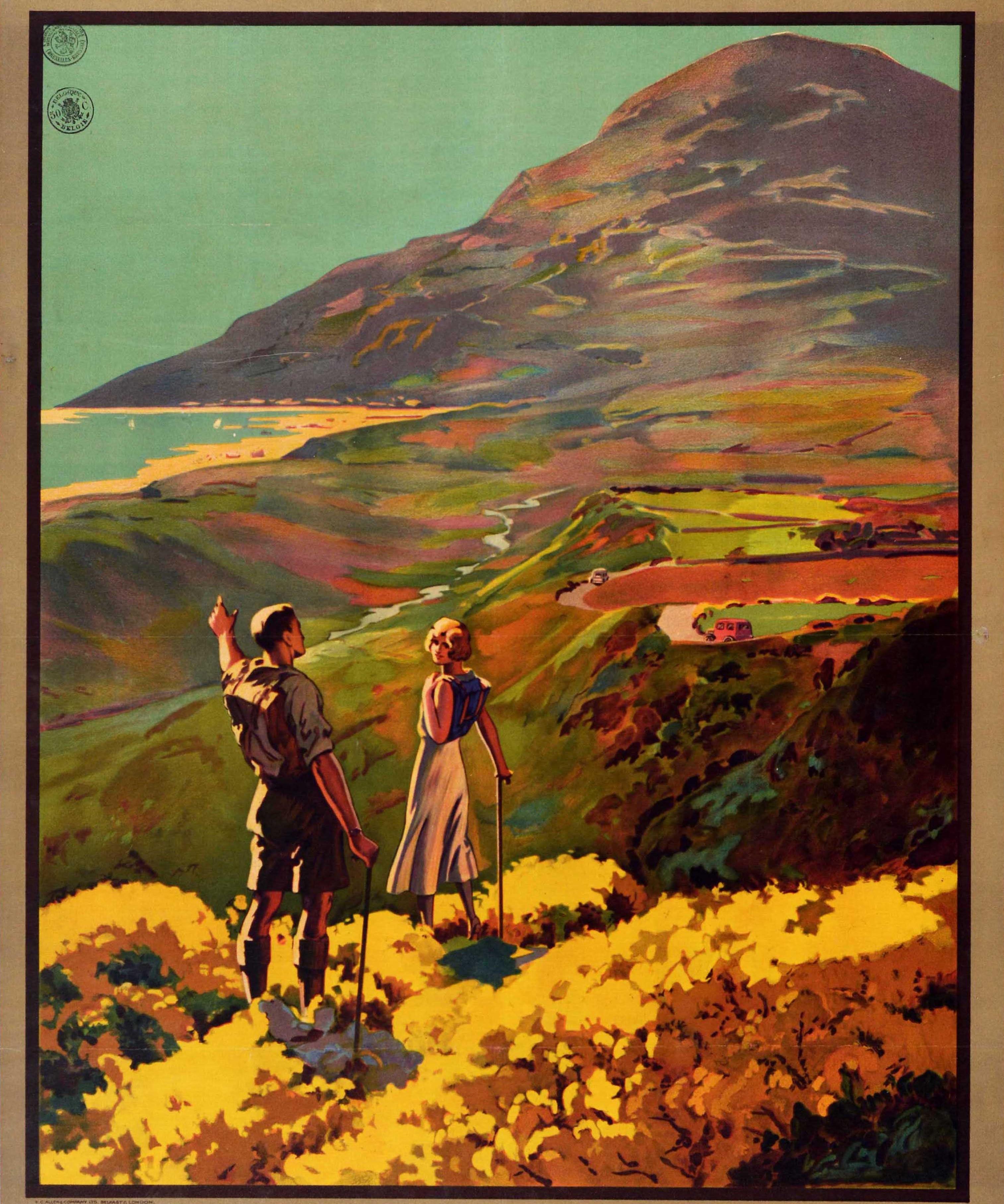 Original Vintage Travel Poster Come To Ulster Royal Mail Routes Scenic Ireland In Good Condition In London, GB