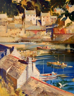 Original Vintage Travel Poster Cornwall Polperro British Railways Frank Wootton